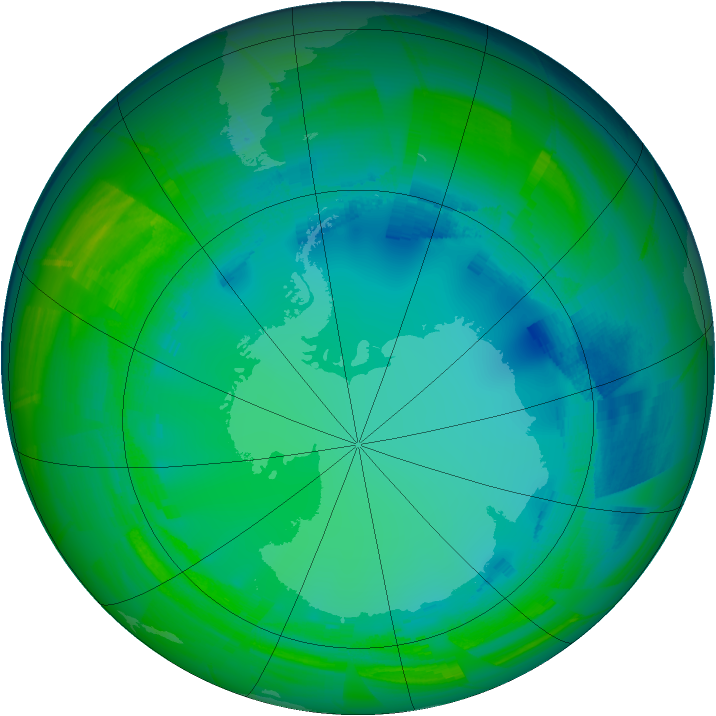 Ozone Map 2009-08-01